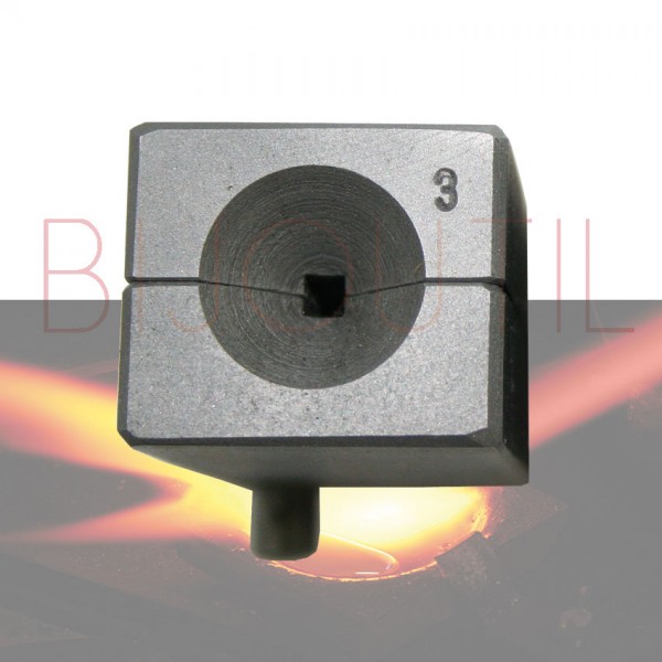 Wire mould, square, Ø 8 mm without screw clamp