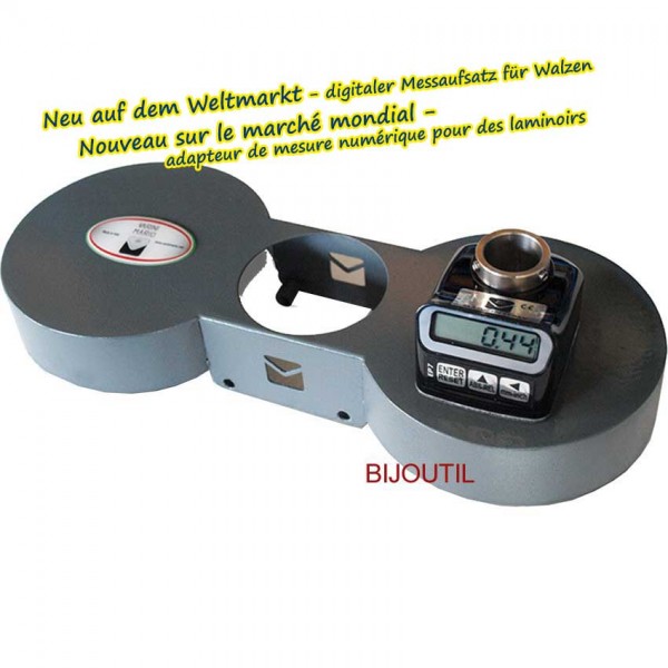 Adaptateur pour mesure numérique pour laminoirs avec rouleaux de 120mm