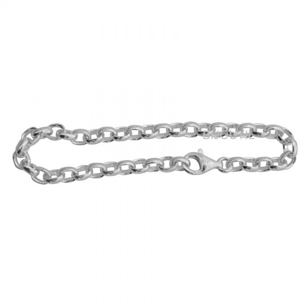 Silver bracelet, rollo, Ag 925, 20cm width ~5.2mm, with lobster claw